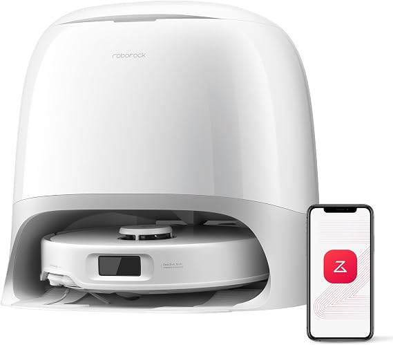 roborock Qrevo Curv S5X Robot Vacuum and Mop, Zero-Tangle, 18500Pa