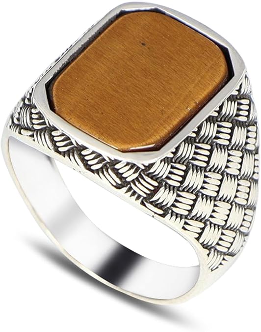 Minimal Oval Oniks Taşlı Erkek Yüzük | Premium 0,40 Mikron Gümüş Kaplama