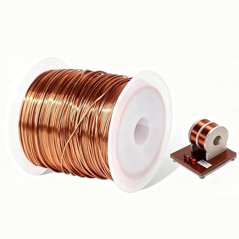 22 AWG Magnet Wire - Enameled Copper Wire - 3.5 oz-32m, Insulated Copper Wire Magnetic Wire Temperature Rating 155C(311F) Used for Transformers Inductors (22AWG)