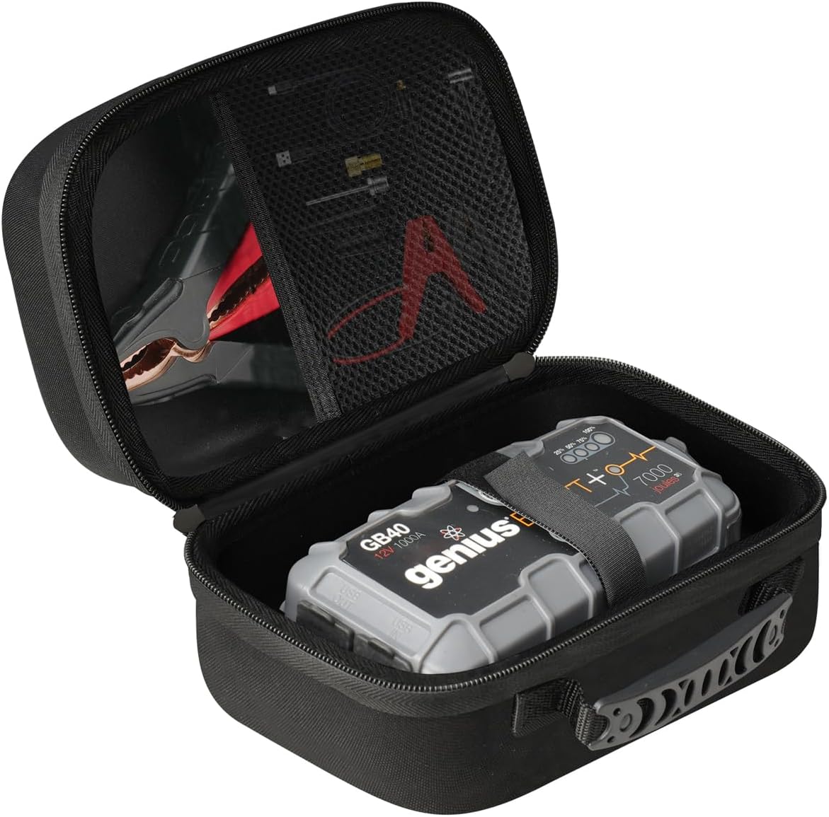 EVA Protection Case Compatible with NOCO GB20GB40GBX45GB50 Jump Starters & Compatible with AstroAI S8, NEXPOW, BIUBLE, BUTURE, HULKMAN – Fits All Models Up To 8.2" x 4.7" x 3.5"