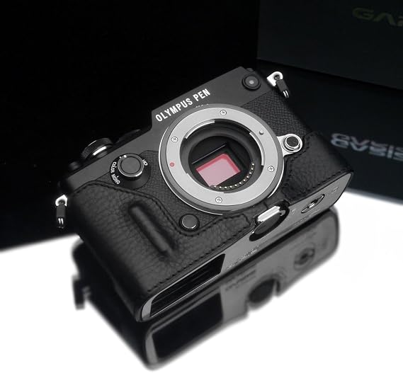 Gariz HG-PENFBK Geniune Leather Half Case for Olympus PEN-F Black