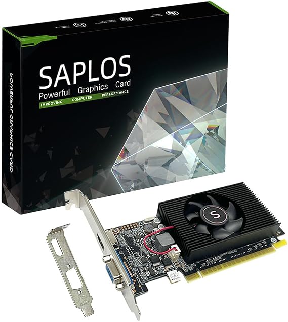 Geforce GT 610 Computer Graphics Card, 2G D3 64-bit, HDMI, VGA, 20W Power