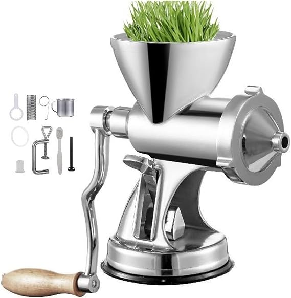 Manual Stainless Steel Wheatgrass Juicer Extractor Home Auger Slow Squeezer Vegetable Orange Juice Press Portable Blender