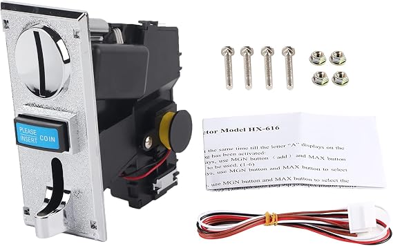 WANGCL Coin Operated Timer Controller Board Multi Coin Acceptor Selector Slot Compatible with Arcade Mechanism Vending Machine