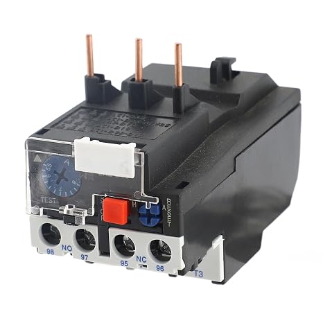 Thermal Overload Relay 5.5-8A | 1NO 1NC Manual Auto Reset Protector 750V | Motor Overload Protection for AC Systems/Industrial Equipment/Machinery