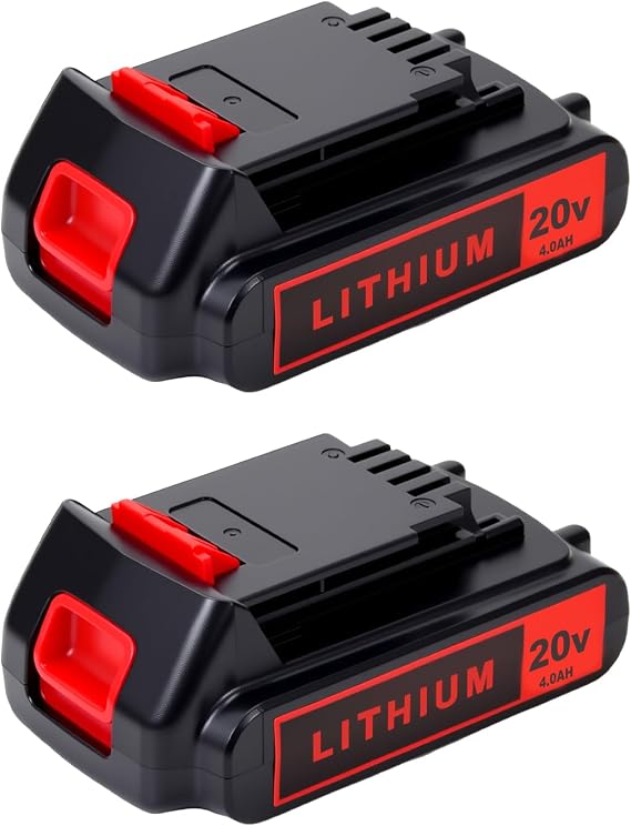 20V 4.0Ah Battery for Black and Decker Lithium-Max Tools 2-Pack
