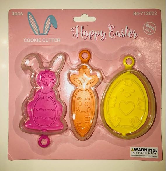 Momentum Easter Bunny Rabbit Easter Egg Holiday Cookie Cutter Set