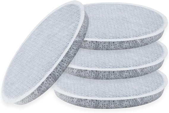 Disc Water Filter Replacement for Brita Fill and Go Water Filter Bottles Carafes,Reduce Chlorine, Microparticles and Other Impurities(Pack of 4)