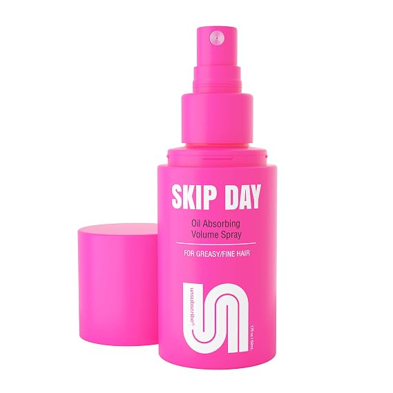Unsubscribe Skip Day Oil Absorbing Volume Spray - Post-Workout Dry Shampoo Alternative for Women - Oily and Fine Hair - Hair Refresher Spray - Adds Weightless Volume - No White Residue - 1.75 fl oz