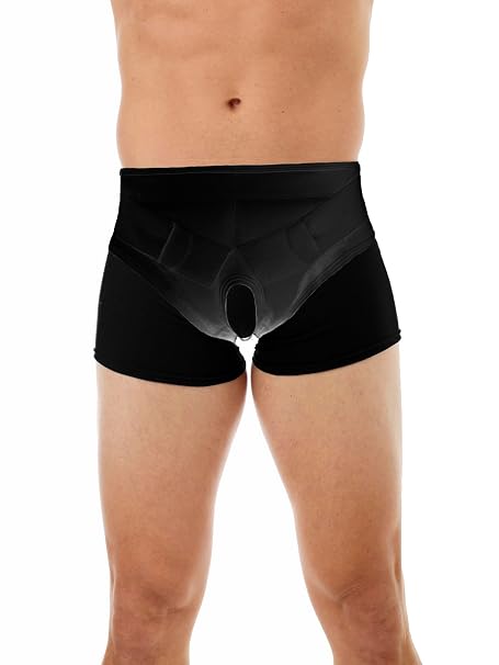 Underworks Unisex Inguinal Hernia Support Brace - 948 (Black, Small)