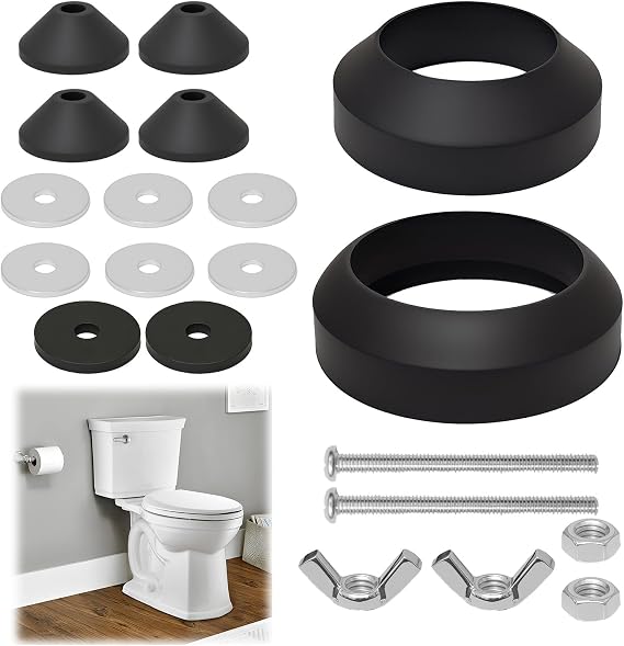 Universal Toilet Cistern Seal Kit, 100mm M6 Bolts+ 2 Kind Rubber Washer Kit