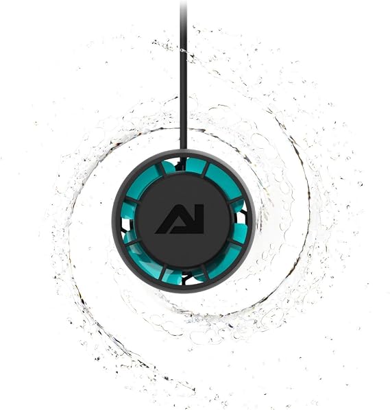 AquaIllumination AI Nero 3 Submersible Wavemaker Pump with Fish Guard, 2,000 GPH Powerful Water Flow for Saltwater & Reef Aquariums, Compact Quiet Pump with Magnetic Mount