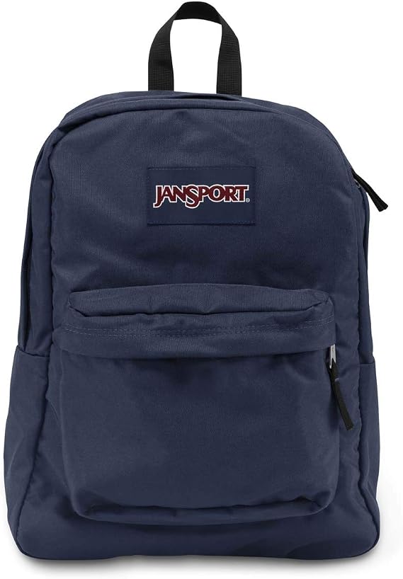 Jansport, Superbreak Backpack, (V11) Navy-Blue, ONESZ.