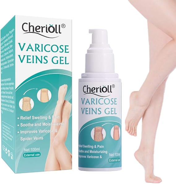 Varicose Veins Gel, Varicose Vein Treatment, Varicose Gel, Varicose Vein & Soothing Leg Gel, Relief Phlebitis Angiitis Inflammation Blood Vein Veins Vasculitis Treatment Legs(100ml)