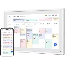 VBESTLIFE 15.6" Digital Calendar Chore Chart, 1080P FHD Interactive Touchscreen, Smart Digital Calendar Wall & Desk Mountable for Organizing Your 2025 Calendar (GB Plug)