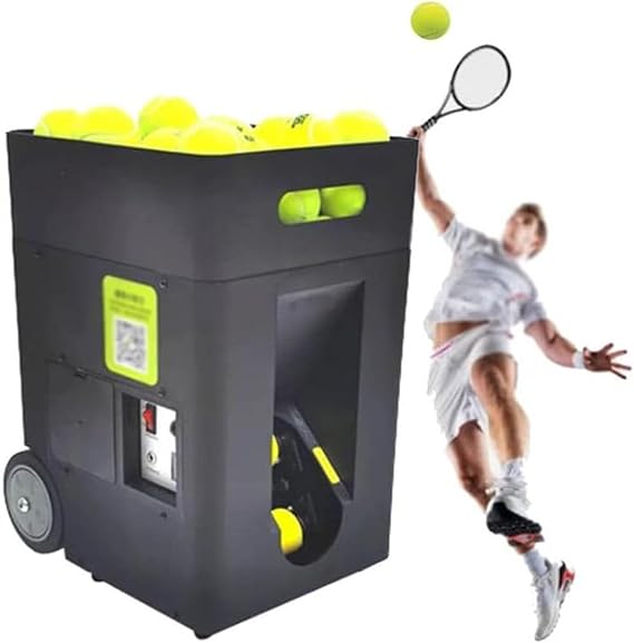 Tennis Ball Machine,Automatic Portable Tennis Ball Launcher,Serving Machine For Tennis,Tennis Pitching Machine For All Level Players,With App/Remote Control