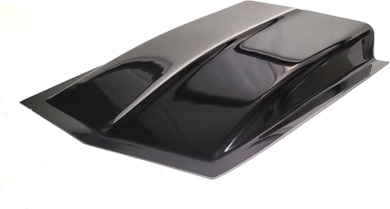 Cowl Induction Hood Scoop - 38" L x 4 12" H x 2412" W SC-1145 - Fiberglass - Black - Unlimited Products