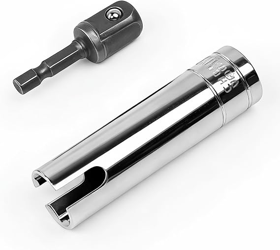 Fits Coleman Fleetwood Pop-Up Camper Crank Handle Replacement 3/8" Socket Adapter, Chrome-Plated Drill Attachment for Lifting Camper Roof