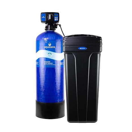 Aquasana SimplySoft Whole House Water Softener | 60K Grain | WH-SF60-BASE | Hard Water Reduction | 16.6 GPM | Metered Regeneration | Salt-Saving Efficiency | Base Tank & Cabinet | 5/