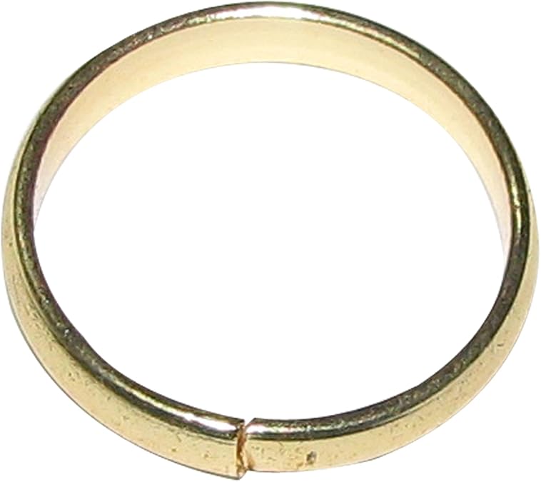 Omkar Real Black Horse Shoe Iron Ring (Kale Ghode ki Naal Ki Ring) Gold Colour Polish Adjustable Ring A1144-04