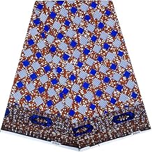 African Fabric 6 Yards Anakra Print Polyester Kente Wax Ethnic Pattern (B4)