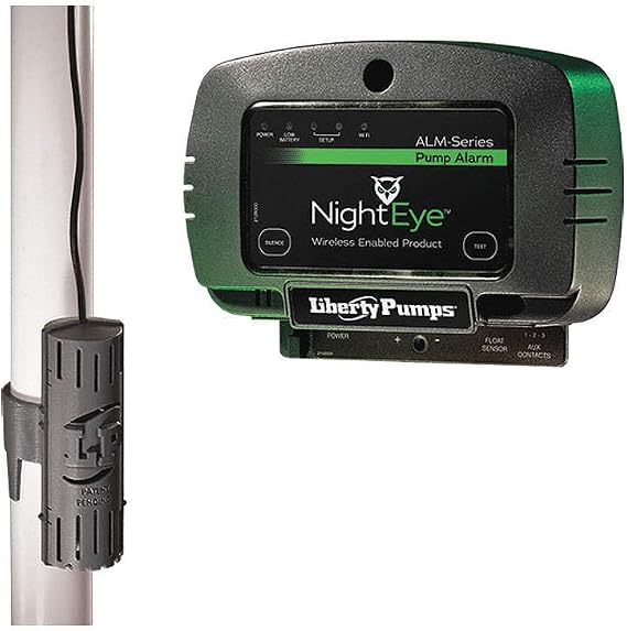 Liberty Pumps ALM-P1-EYE StormCell 442-Series Alarm, NightEye Wireless Enabled, Indoor, 115V, Compact Snap-On Float with 10' Cord