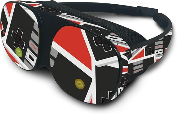 MightySkins Skin Compatible with HTC Vive Flow - Retro Controllers 3 | Protective, Durable, and Unique Vinyl Decal wrap Cover | Easy to Apply