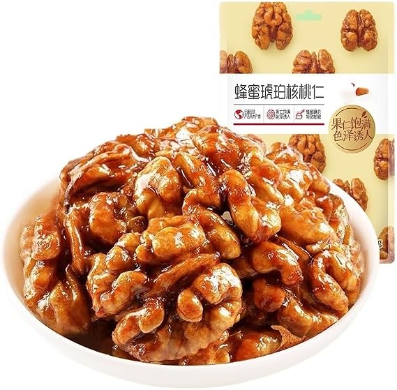 33g Honey-Glazed Walnut Kernels，a Sweet And Crunchy Nut Snack.(5pcs)