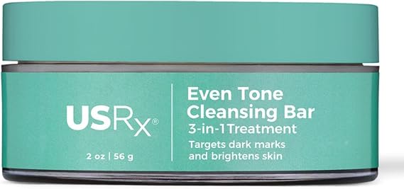 Urban Skin Rx Even Tone Cleansing Bar | 3-in-1 Daily Cleanser, Exfoliator, and Brightening Mask, Formulated with Kojic Acid, Azelaic Acid, and Niacinamide | 2.0 Oz