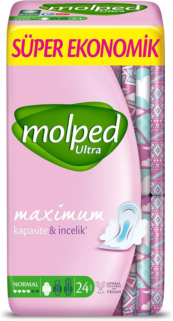 Molped Ultra Hijyenik Ped Anatomik Normal Süper Ekonomik 24 Adet