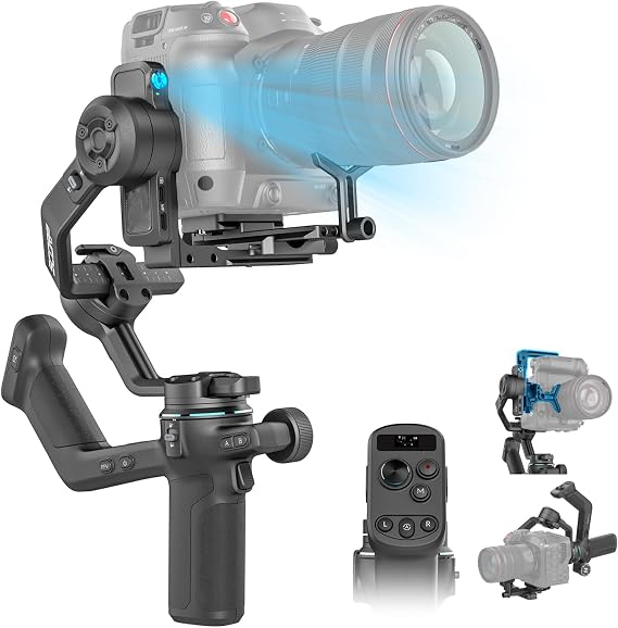 FeiyuTech SCORP-C2 Camera Gimbal Stabilizer with Built-in AI Tracking