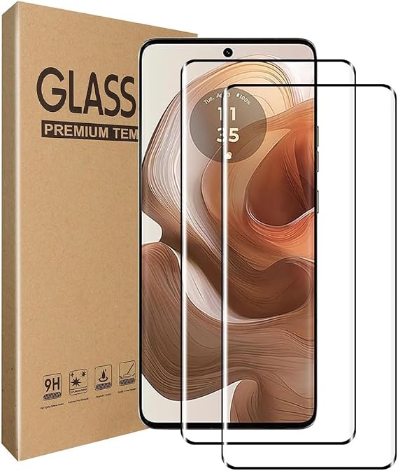 GAPlus 2-Pack Screen Protector for Motorola Moto Edge 50 Pro 5G Anti-Scratch, High Transparency, Anti-fingerprint, Bubble-Free, Dust-Free Screen Protector Tempered Glass For Moto Edge 50 Pro 5G
