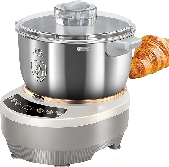 Automatic Dough Maker With Proof Function, Electric Dough Mixer, Features 5l (5.3 Qt) & 7l (7.4 Qt), Smart Touch Panel With Adjustable Timer (1-40 Min Knead, 1-120 Min Proof)(7L)