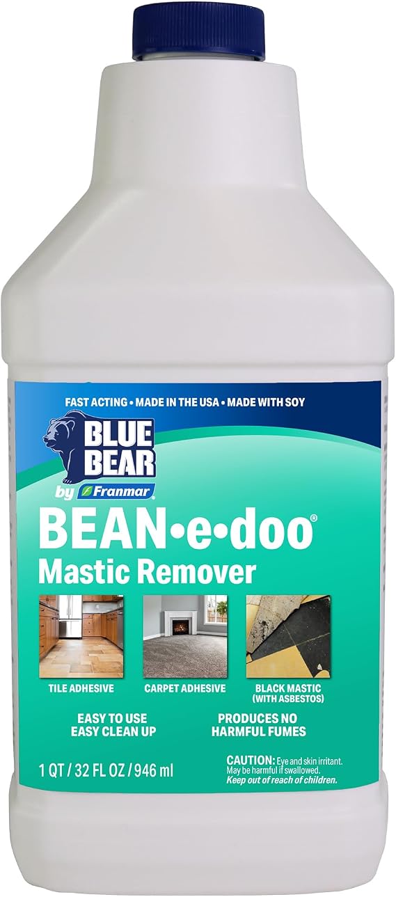 Blue Bear BEAN-e-doo Mastic and Adhesive Remover for Concrete 1 Qt