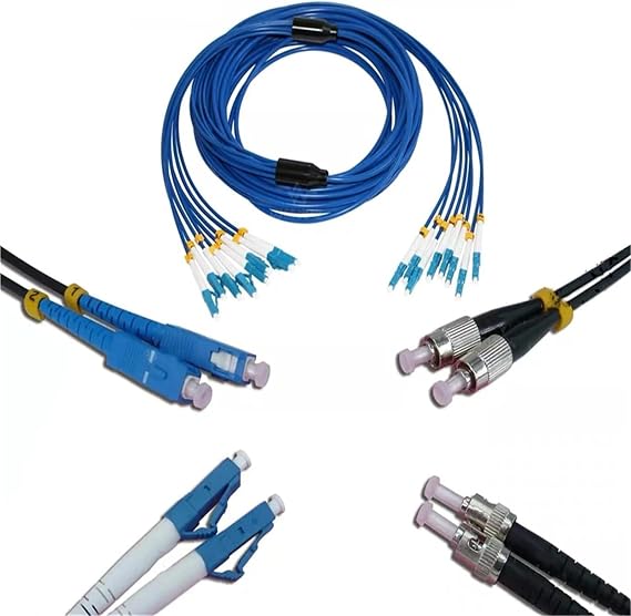 Armored Fiber Optic Patch Cord 8 core 60-120m Single Mode Fiber Optic Patch Cord(Ask us-Customized)