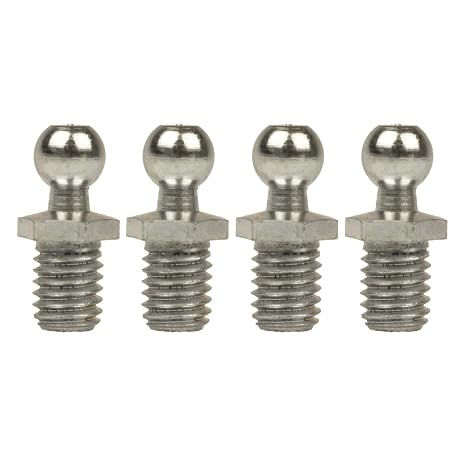 Lift Supports Depot Qty (4) Ball Studs 8mm Ball M8 X 1.25 Zinc Thread Automotive Marine Industrial Shocks Struts