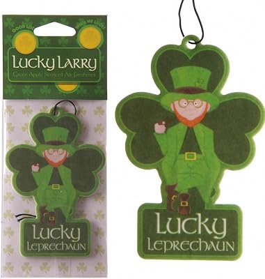 Apple Scented Lucky Larry Leprechaun Air Freshener - Car Office Gym Locker