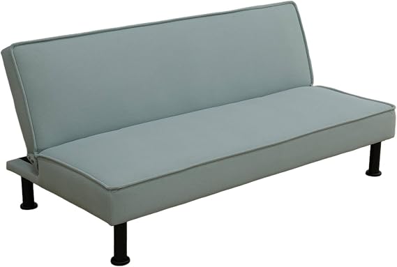 Fold Out Modern Couch Convertible Sleeper Sofa Chair Bed, 2 Seater Loveseat for Living Room, Lounge Comfy Cama for Small Spaces for Bedroom, Adjustable Angle, Lake-Green Calico