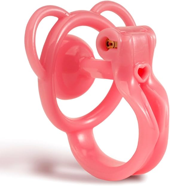 かわいい、ピンク、男性用、貞操帯、樹脂製、貞操ケージ、複数サイズあり、普段使いに最適、貞操具、貞操パンツ、貞操リング、紫、軽量 ZY-6211Pink,Large
