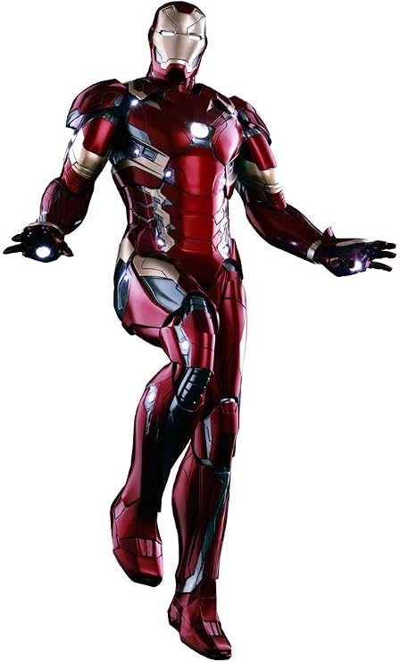 Power Poses Civil War Captain America Iron Man Mark 46 1/6 Scale Plastic Pre-Painted Limited Action Figure