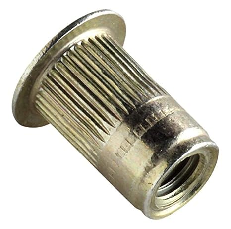 ALS4T-420-165 AL-Series Insert, Thread Size 1/4-20, Yellow-zinc trivalent with Clear Protective Coating, ROHS Compliant, Made in US, Grip Range .027-.165, (Pack of 25pcs)