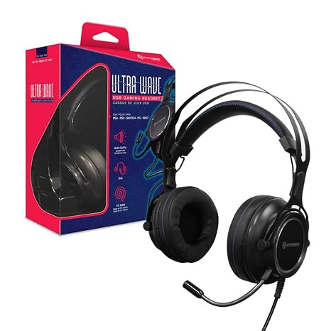 Hyperkin "Ultra Wave" USB Gaming Headset for PS4/ PS3/ Nintendo Switch/PC/Mac