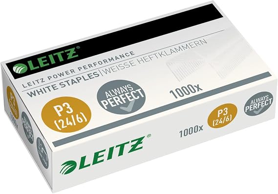 Leitz Power Performance P3 White Staples Pack of 1000 55540000