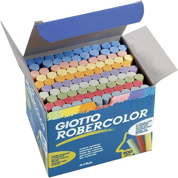 Giotto Robercolor Tebeşir, 100'lü Kutu, Karışık Renkler