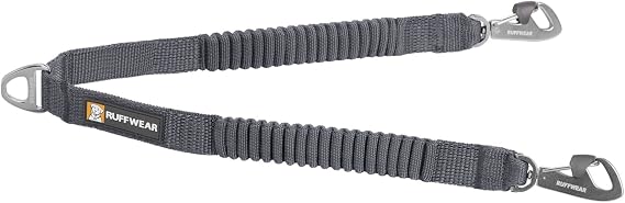 Ruffwear, Double Track Coupler, Double Leash for Two Dogs, Basalt Gray