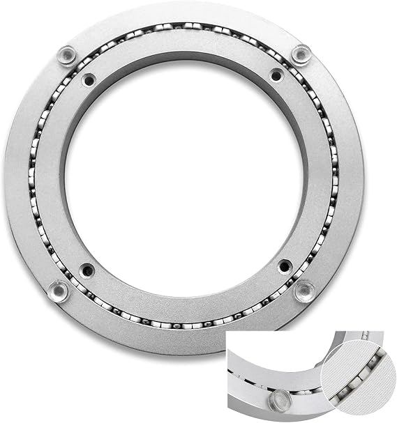 Heavy Duty Swivel Fitting 360° Swivel Plate 50 cm 60 cm 80 cm Aluminium Turntable Thrust Ball Bearing for Shelves Display TV Table Kitchen Shelf (Size : 8 Inches (200 mm)