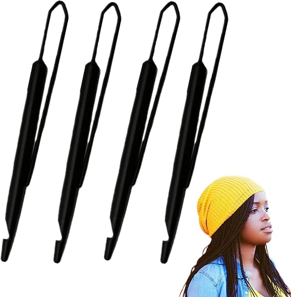4 Pcs Dreadlock Interlocking Tool Professional Dreadlock Crochet Hook Hair Styling Crochet Needles for Women Hairstyles DIY Handcraft