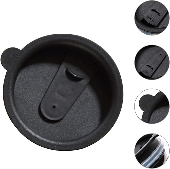 Topadorn Replacement Lid for 17oz Ceramic Travel Mugs, Black