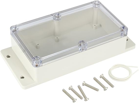 uxcell 6.2"x3.5"x1.8"(158mmx90mmx46mm) ABS Junction Box Project Enclosure