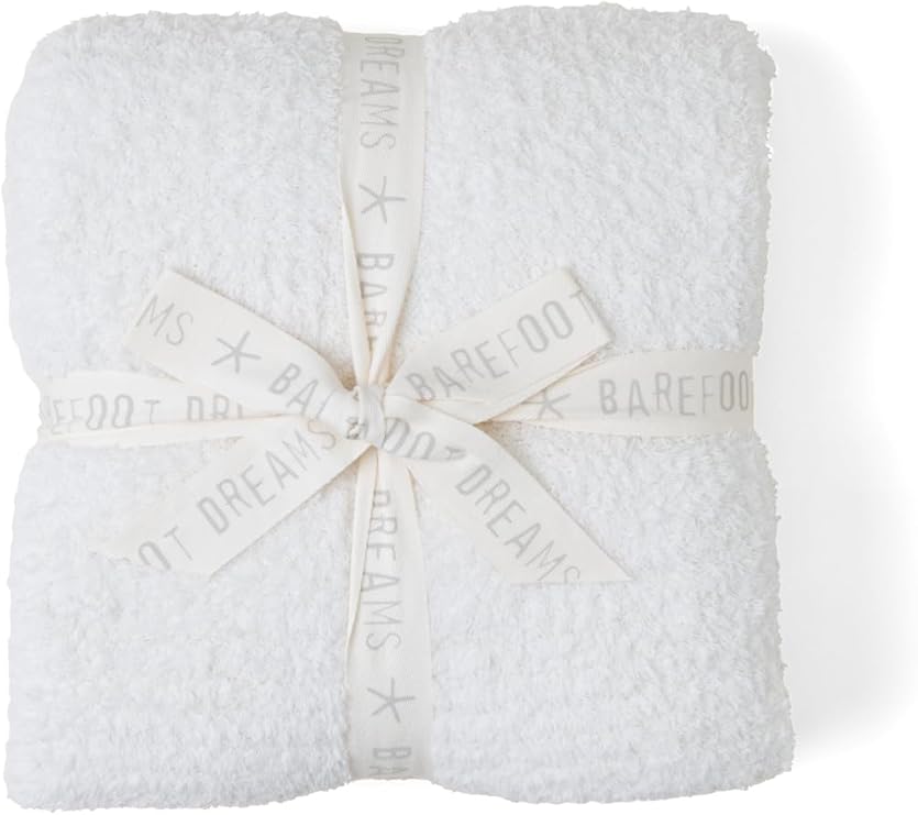 Barefoot Dreams CozyChic Throw, Cream, 54"x72"